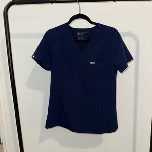 Figs Women’s Navy Slim Catarina Scrub Top